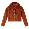 vidaXL Kinderjacke Cord Cognac 140