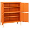 vidaXL Lagerschrank Orange 80x35x101,5 cm Stahl