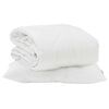 vidaXL Sommerdecke mit Kissen 2 pcs Wei&szlig; Mikrofaser