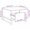 vidaXL Couchtisch Altholz 55 x 55 x 36,5 cm Holzwerkstoff