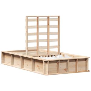 vidaXL Bettrahmen Braun 80 x 200 cm Massives Kiefernholz