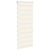 vidaXL Doppelrollo Marmorbeige 65x150 cm Stoffbreite 60,9 cm Polyester