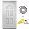vidaXL Haust&uuml;r Wei&szlig; 110x210 cm PVC
