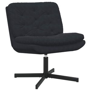 vidaXL Drehender Entspannungsstuhl Schwarz 63 x 75 x 76 cm Samt