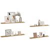 vidaXL Wandregal mit Regal 4 pcs Braun 100 x 9 x 3 cm Holzwerkstoff
