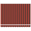 vidaXL Einziehbare Markise Rot und Schwarz 300 x 250 cm