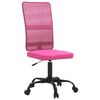 vidaXL B&uuml;rostuhl H&ouml;henverstellbar Rosa Netzstoff