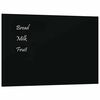 vidaXL Magnettafel Wandmontage Schwarz 40x30 cm Hartglas