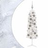 vidaXL K&uuml;nstlicher schmaler Weihnachtsbaum mit Weihnachtskugel 120 cm