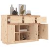 vidaXL Sideboard 110x36x75 cm Massivholz Kiefer