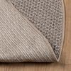 vidaXL Bereichsteppiche Rund LUGO Taupe &Oslash; 120 CM Polyester