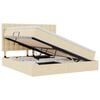 vidaXL Aufbewahrungsbett mit Matratze Creme 180 x 200 cm Stoff