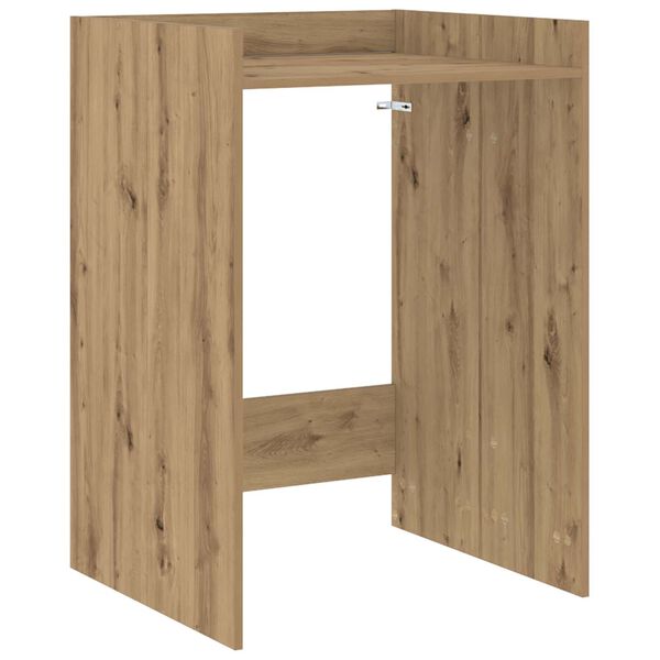 vidaXL Waschmaschinen-Schrank Kunsthandwerk Eiche 67,5 x 62 x 97 cm