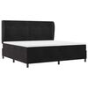 vidaXL Boxspringbett mit Matratze Schwarz 200 x 200 cm Samt