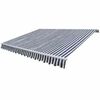 vidaXL Gelenkarmmarkise Motorisiert 600 cm Blau/Wei&szlig;