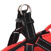 vidaXL Hundemantel mit Geschirr Rot S Fleece und Polyester