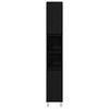 vidaXL Badezimmerm&ouml;bel-Set 3 pcs Schwarz Eichen-Optik 30 x 30 x 190 cm