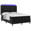 vidaXL Boxspringbett mit Matratze Schwarz 160 x 200 cm Samt