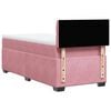 vidaXL Boxspringbett mit Matratze Rosa 90x200 cm Samt