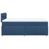 vidaXL Boxspringbett mit Matratze Blau 120x200 cm Stoff