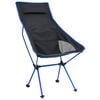vidaXL Klappbarer Campingstuhl PVC und Aluminium Schwarz