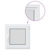Kellerfenster RISOR Wei&szlig; 60 x 60 cm PVC und Glas