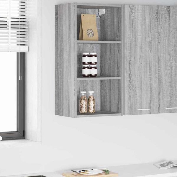vidaXL H&auml;ngeschrank Graues Sonoma 40 x 29,5 x 80 cm Holzwerkstoff