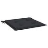 vidaXL Gartenstuhl-Kissen 4 Stk. Schwarz 40x40x3 cm Oxford-Gewebe