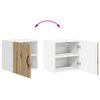 vidaXL K&uuml;chenschrank 2 pcs Artisan-Eiche 40 x 31 x 40 cm Holzwerkstoff