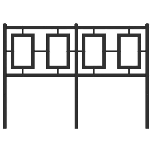 vidaXL Ersatz-Kopfteil Metall Schwarz 120 cm
