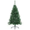 vidaXL Künstlicher Halb-Weihnachtsbaum mit Ständer Grün 150 cm PVC