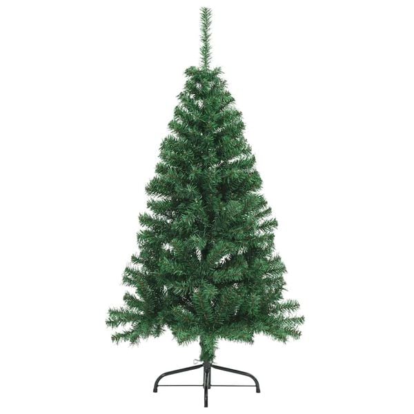 vidaXL Künstlicher Halb-Weihnachtsbaum mit Ständer Grün 150 cm PVC