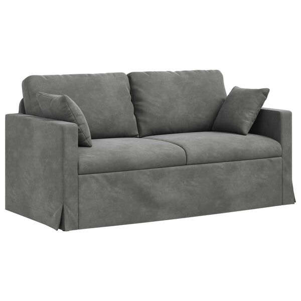 vidaXL Sofa Dunkelgrau 158 x 78 x 80 cm Samt