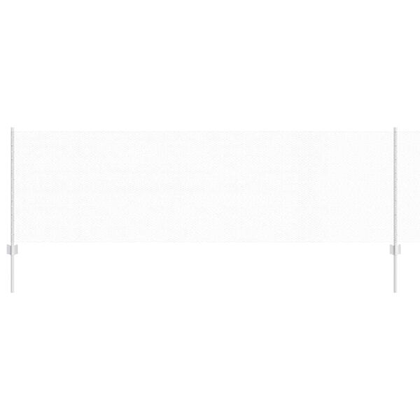 vidaXL Zaun mit Pfosten Silber 0,8 x 10 m Stahl