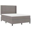 vidaXL Boxspringbett mit Matratze Taupe 200 x 140 cm Stoff