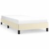 vidaXL Bettgestell Creme 90x190 cm Kunstleder