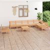 vidaXL 9-tlg. Garten-Lounge-Set Massivholz Kiefer