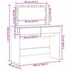 vidaXL Schminktisch Altholz 100 x 40 x 120 cm Holzwerkstoff