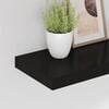 vidaXL Schwebendes Wandregal Schwarz 40x23x3,8 cm MDF