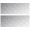 vidaXL Treppe Tritt 2 stk. 100 x 40 cm Silber Aluminium Rechtwinklig