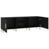 vidaXL TV-Schrank Schwarz 150x30x50 cm Holzwerkstoff