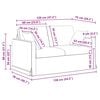 vidaXL Sofa Hellgr&uuml;n Gesamtabmessungen: 138 x 78 x 80 cm (B x T x H)