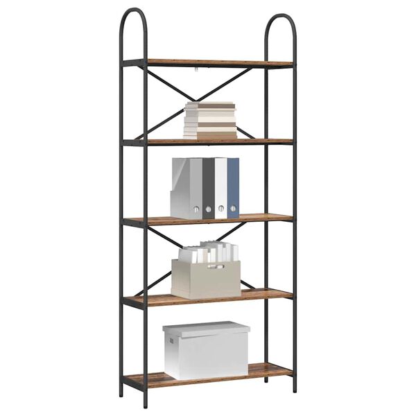 vidaXL B&uuml;cherregal Altholz 80 x 30 x 183 cm Holzwerkstoff