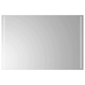 vidaXL LED-Badezimmerspiegel Transparent 90 x 60 cm Geh&auml;rtetes Glas
