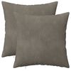 vidaXL Kissenbezug 2 pcs HEERLEN Hellgrau 30 x 30 cm Samt