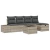 vidaXL Sofa Set 6 stk. Poly-Rattan