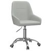vidaXL Esszimmerstuhl Drehbar Hellgrau Stoff