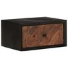 vidaXL Handgefertigter Nachttisch Natur 40 x 30 x 20 cm