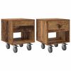 vidaXL Nachttisch 2 pcs Altholz 40,5 x 40 x 48 cm Holzwerkstoff