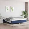 vidaXL Boxspringbettgestell Blau 160x200 cm Stoff